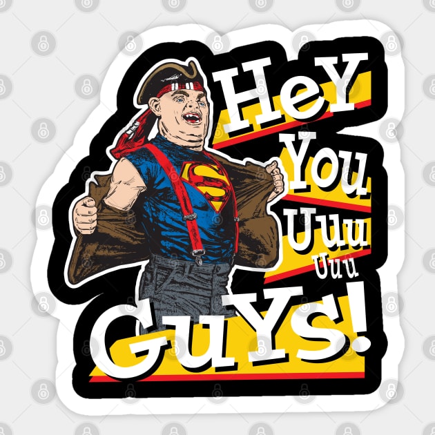 Hey You Guys Goonies Sticker by Alema Art